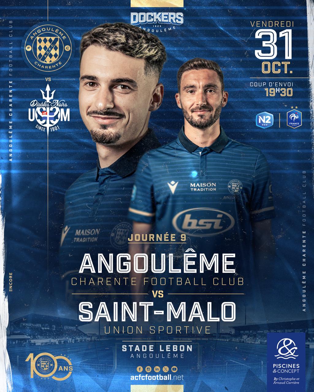 Affiche de match J9 ST MALO