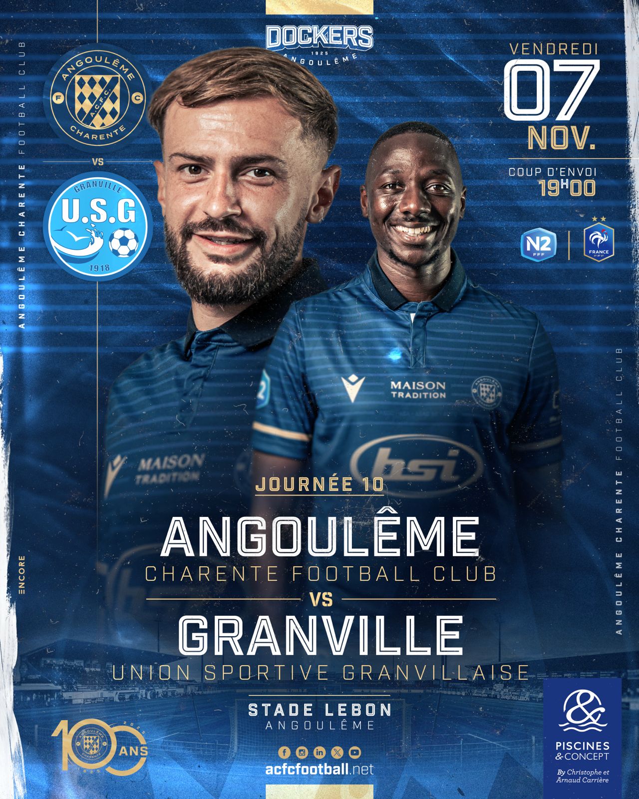 Affiche de match J10 Granville