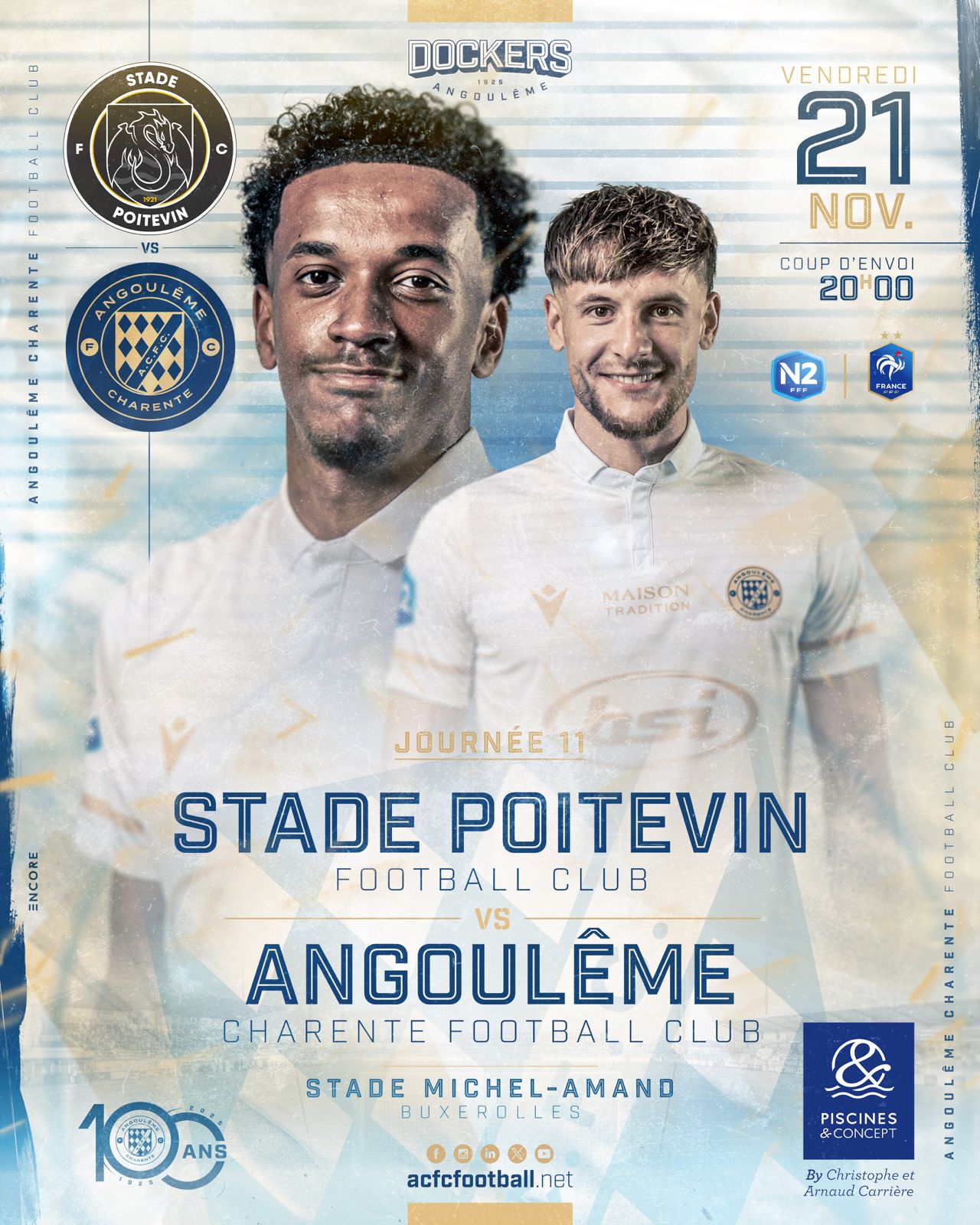 Affiche de match J11 Poitiers