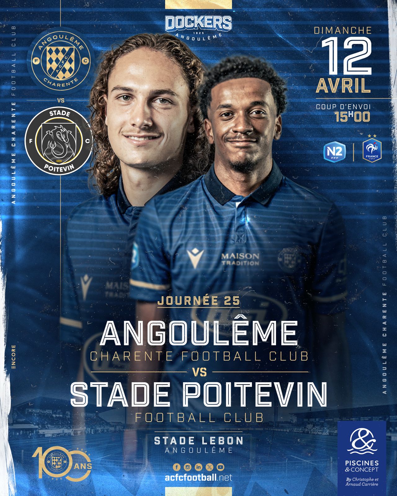 Affiche de match J25 Poitiers